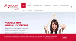 Desktop Screenshot of luenendonk-immobilien.de