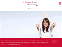 Tablet Screenshot of luenendonk-immobilien.de